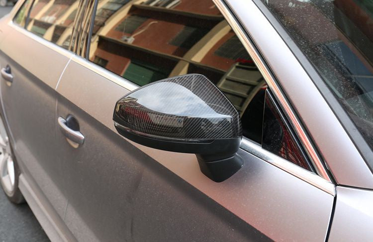 Dry carbon Replacement side mirror cover for Audi 13Y- 8V A3 S3 RS3