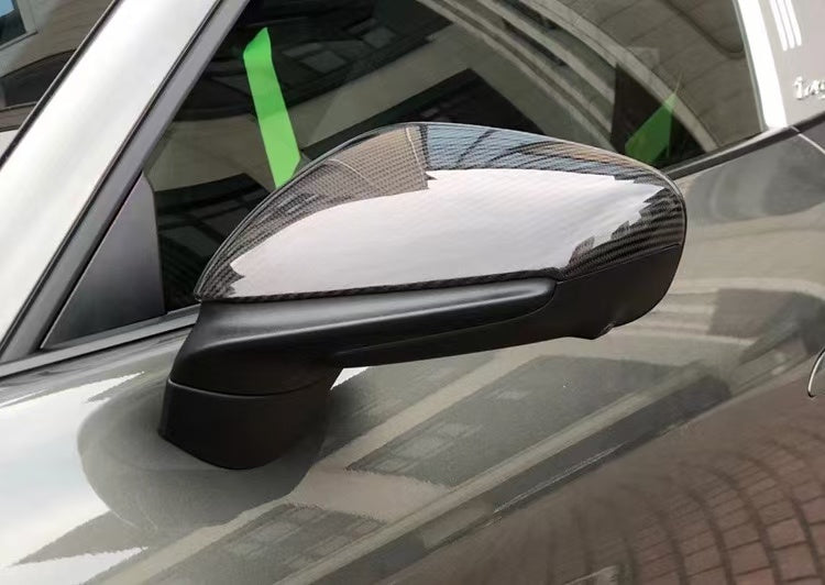 Dry Carbon Fiber Replacement Mirror Caps for Pors 911 992 Taycan