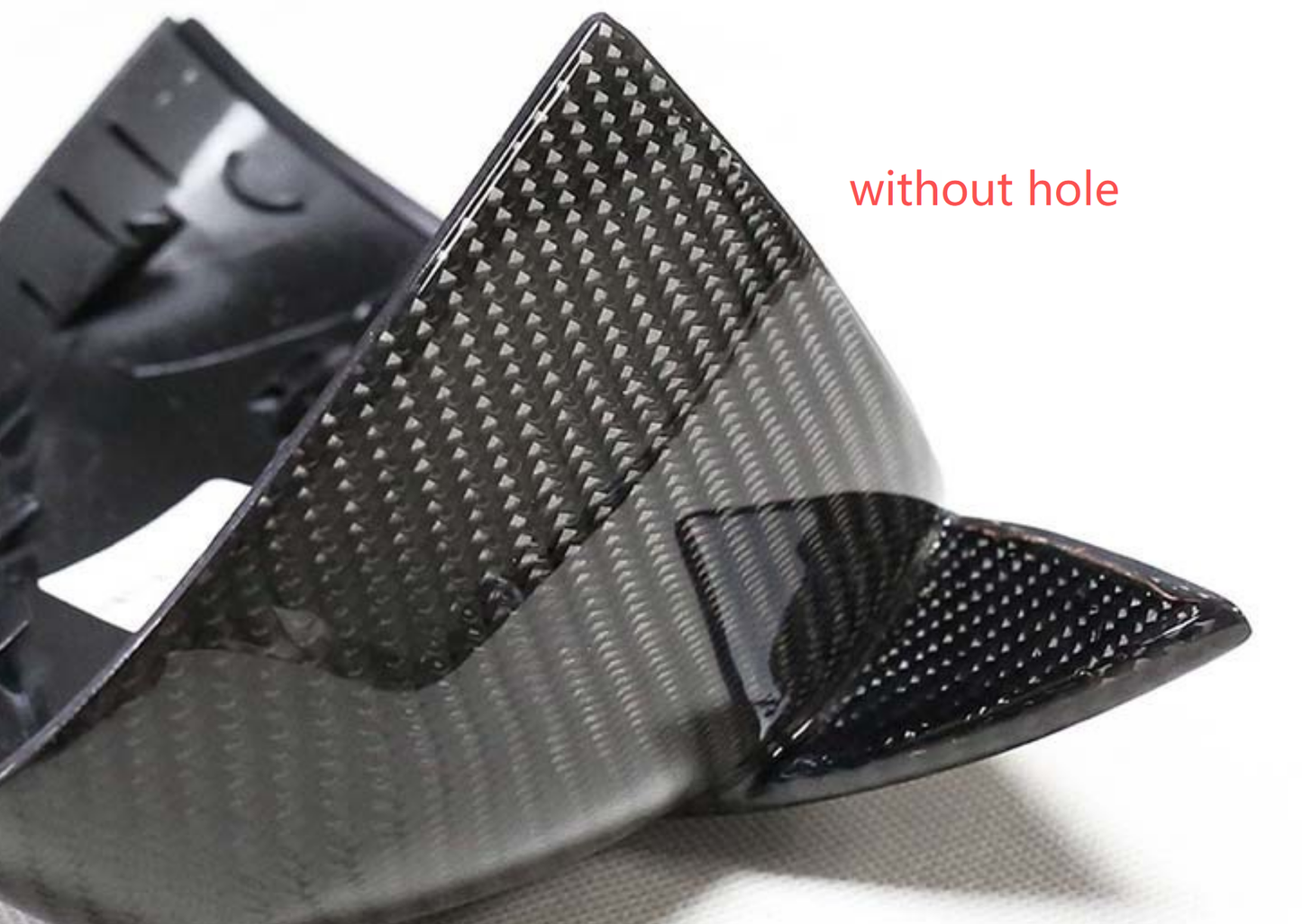 Carbon Fiber Replacement Bull Horn Mirror Caps For Audi A4 A4L B9 A5