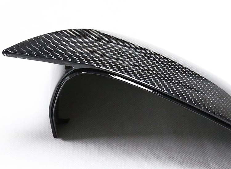 Carbon Fiber Replacement Bull Horn Mirror Caps For Audi A4 A4L B9 A5