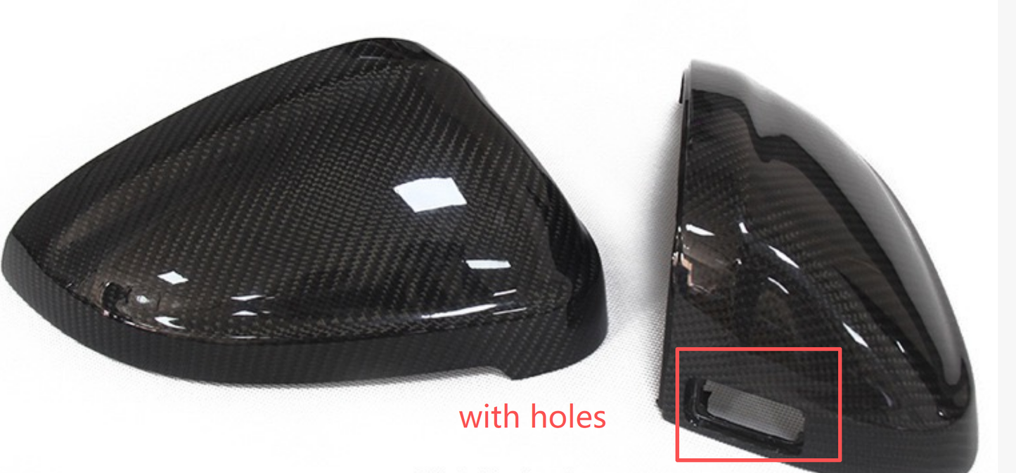 Carbon Replacement side mirror cover for Audi A4 A4L RS4 A5 S5 RS5 B9