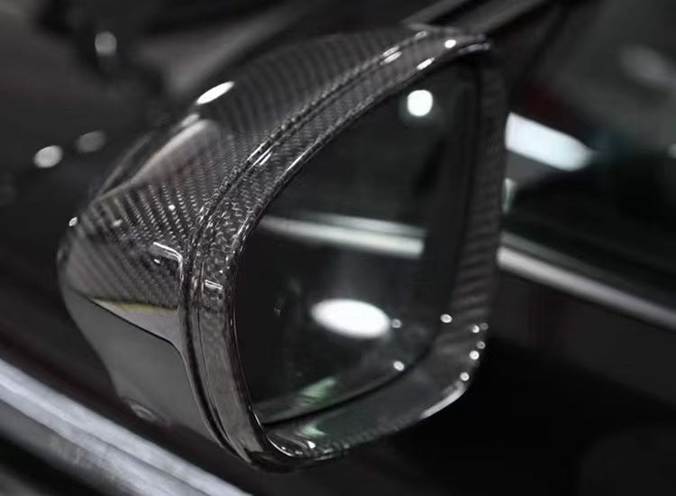 Dry Carbon Fiber Replacement Mirror Caps for Pors 911 992 Taycan